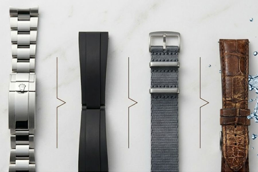 luxury watch summer strap material comparison guide