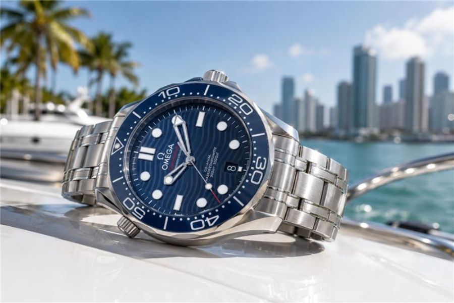 omega seamaster diver 300m white ceramic wave dial watch miami omega seamaster diver 300m white ceramic wave dial watch miami