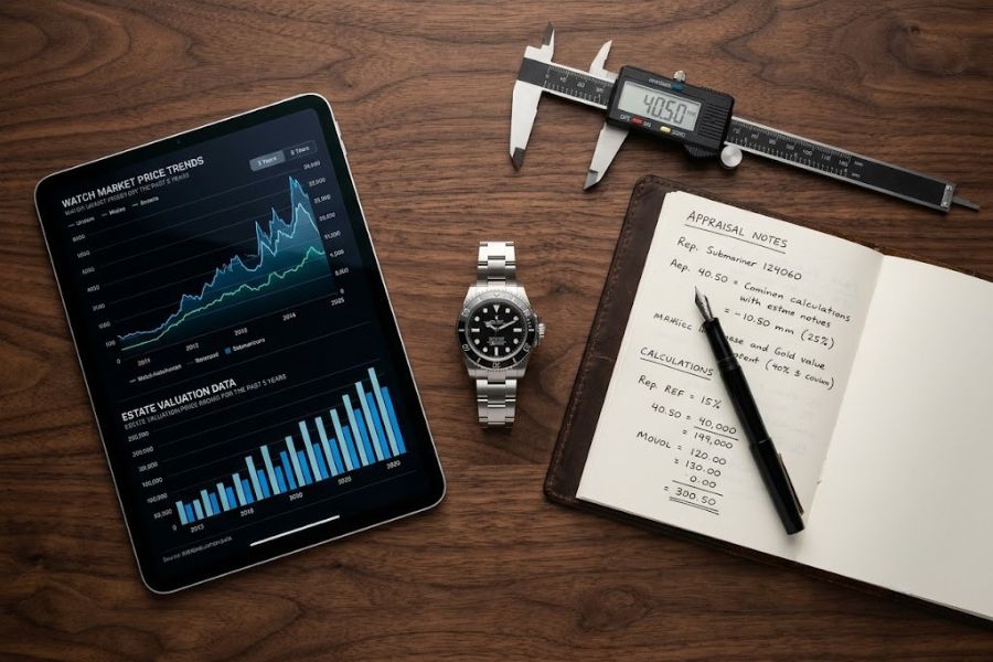 luxury watch estate valuation price